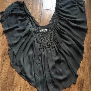 Free People Batwing Fluttersleeve Top S EUC